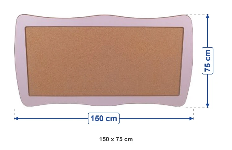 Duvara Monte Mantar Pano 150x75 cm ölçüleri: genişlik 150 cm, yükseklik 75 cm