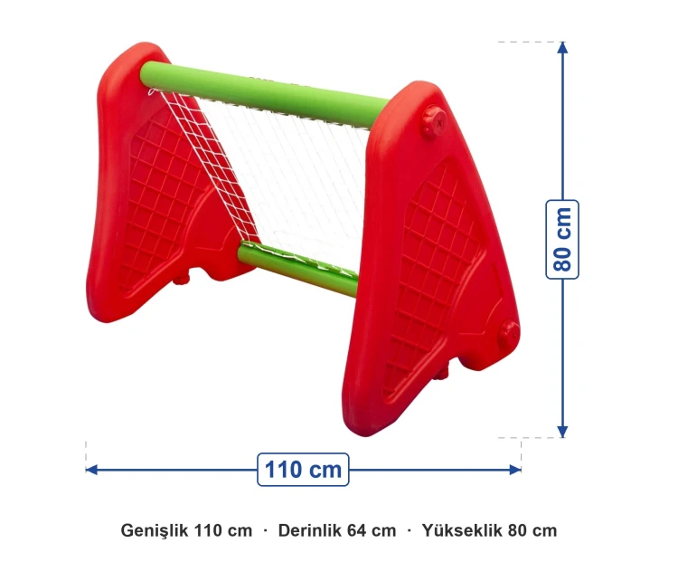 Anaokulu Plastik Kral Kale ölçüleri: genişlik 110 cm, derinlik 64 cm, yükseklik 80 cm