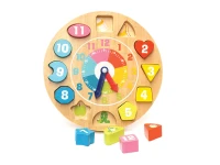 Ahşap Geometrik Saat Puzzle - görsel 2