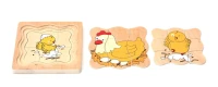Tavuk Gelişim Evreleri Katmanlı Ahşap Puzzle - görsel 2