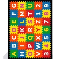 Yap-Boz Desenli Anaokulu Sınıf  Halısı 200_290 cm