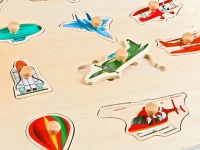 30X30 Ahşap Hava Taşıtları Puzzle – yandan görünüm