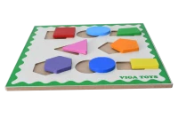 Ahşap 3 Boyutlu Geometrik Şekil Tablası 30x30 cm - görsel 3