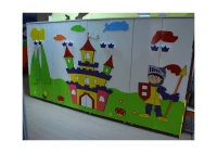 Kale ve Şövalye Figürlü Portmanto 300x38x160 cm - görsel 2