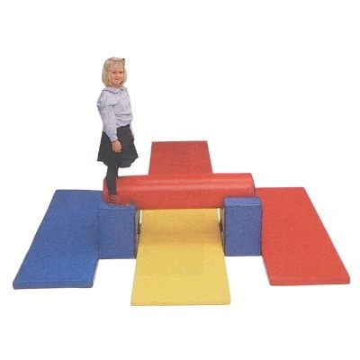 Üst Silindirli Minder Geçit Sünger Parkur Seti 240X240XH75 - görsel 2