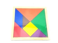 Ahşap Tangram 16x16 cm - görsel 2