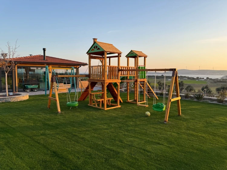 İki Kuleli Salıncaklı Oyun Parkı 8x5 m - görsel 4