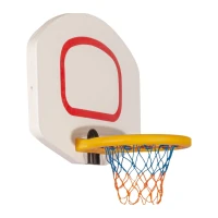 Duvar basket potası beyaz pano ve fileli çember
