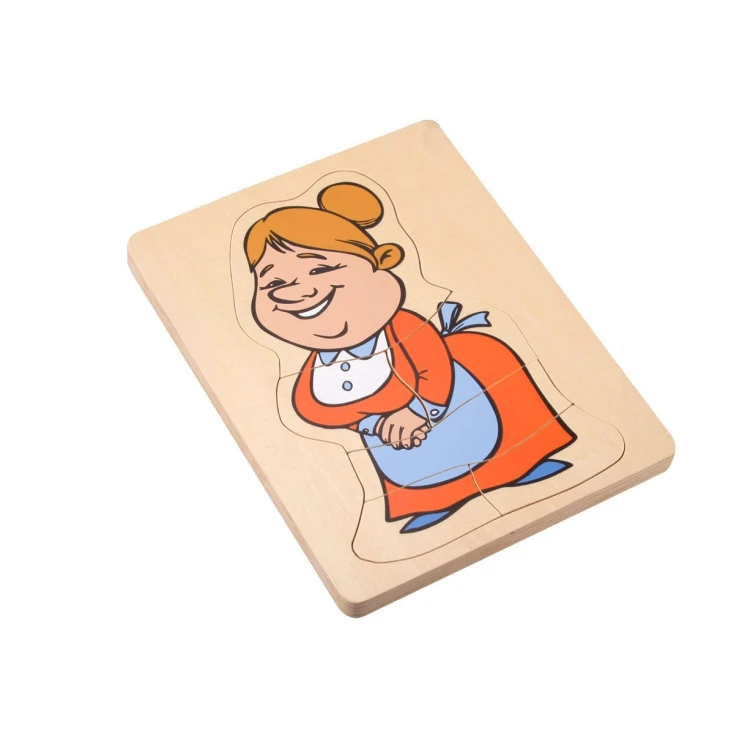 Nine Figürlü Katmanlı Ahşap Puzzle 4 Katman - görsel 2