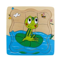 Kat Kat Kurbağa Yaşam Döngüsü Puzzle - görsel 3