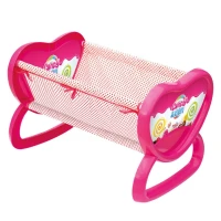 Pembe Sallanır Oyuncak Bebek Beşiği 56 cm - görsel 4