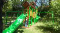 Yeşil Kaydıraklı Oyun Parkı 8x5 m - görsel 4