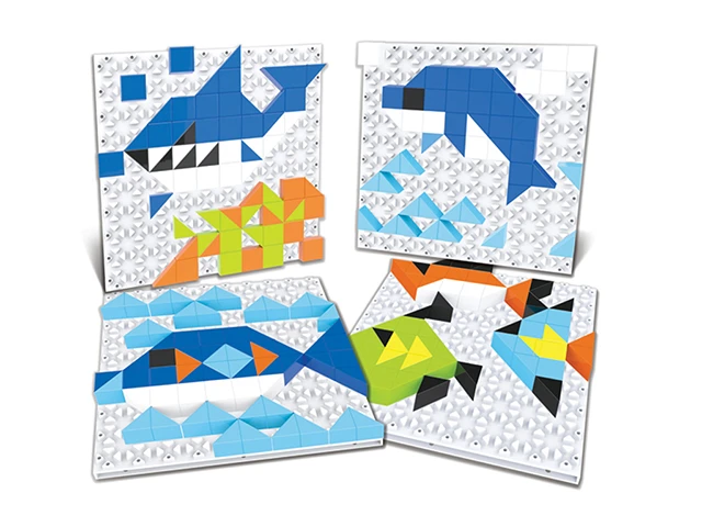 Renkli Küp Puzzle Balıklar 136 Parça - görsel 2