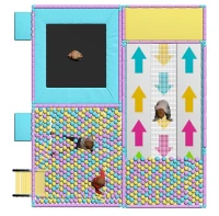 Rollerli Top Havuzu Oyun Parkı 400x400x200 cm - görsel 4