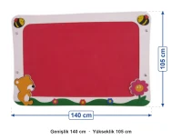 Arı ve Uyuyan Ayıcık Figürlü Pano 105x140 cm ölçüleri: genişlik 140 cm, yükseklik 105 cm