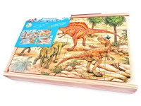 Dinozor Temalı Puzzle Seti 4x24 Parça - görsel 2