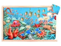 Okyanus Temalı Puzzle Seti 4x24 Parça Ahşap Kutulu - görsel 2