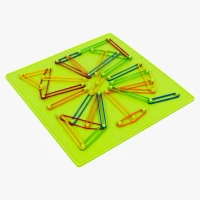 Çift Taraflı Geometri Tahtası 18x18 cm - görsel 3
