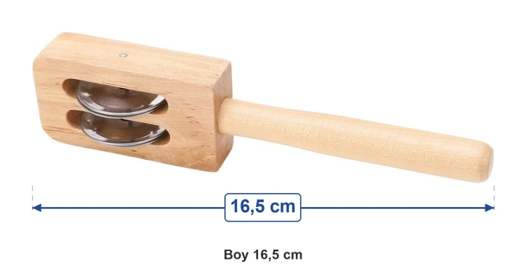 İkili Çıngırak ölçüleri: boy 16,5 cm