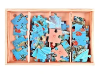 Okyanus Temalı Puzzle Seti 4x24 Parça Ahşap Kutulu - görsel 4