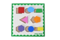 Ahşap 3 Boyutlu Geometrik Şekil Tablası 30x30 cm - görsel 2