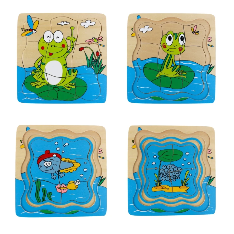 Kat Kat Kurbağa Yaşam Döngüsü Puzzle - görsel 6
