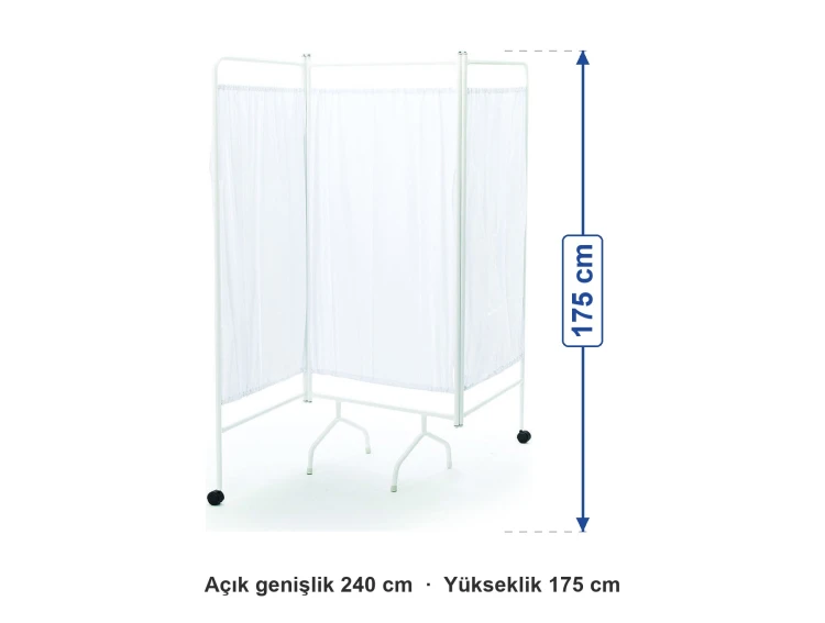 Revir Hasta Paravanı 240x175 cm ölçüleri: yükseklik 175 cm