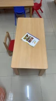 Naturel Ahşap Sınıf Masası 60x120x52 cm - görsel 2