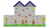 İp Çeken Çocuklar Figürlü Dolap Seti 320x40x200 cm - görsel 2