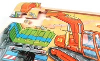 İş Makineleri Temalı Puzzle Seti 4'lü - görsel 3