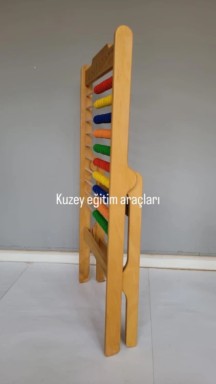 Büyük Ayaklı Abaküs 50x100 cm Kayın - görsel 2