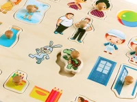 30X30 Ahşap Zıt Kavramlar Puzzle – açılı görünüm