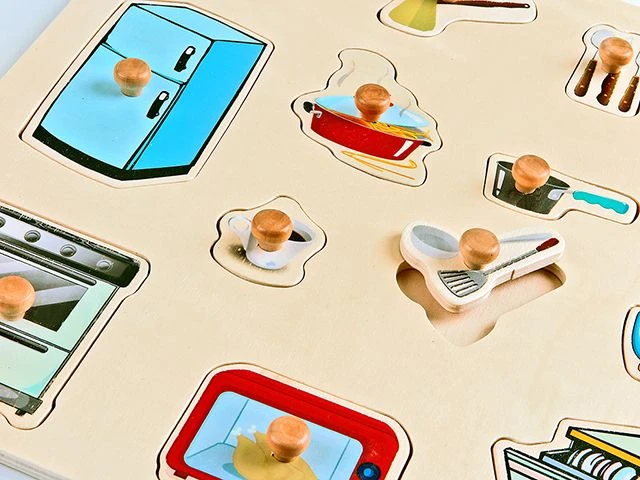30X30 Ahşap Mutfağımız Puzzle – açılı görünüm