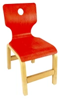 Renkli Papel Ahşap Sandalye 32 cm - görsel 2