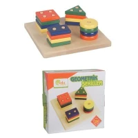 Ahşap Geometrik Şekil Bul Sırala Tablası - görsel 2