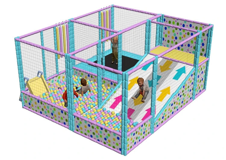 Rollerli Top Havuzu Oyun Parkı 400x400x200 cm - görsel 2