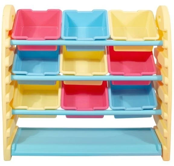 9 Kutulu Plastik Saklama Rafı 93x40x90 cm - görsel 2