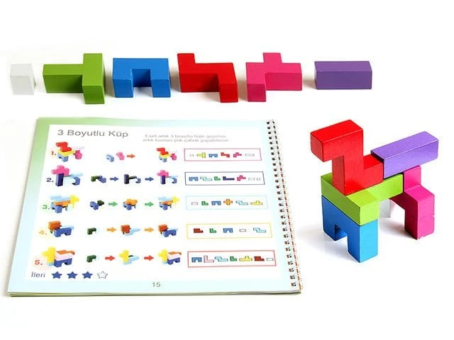 Beyin Fırtınası 3D Ahşap Blok Bulmaca - görsel 5