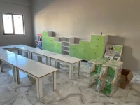 Anaokulu Hayglass Kapaklı Dolap Seti 380 cm - görsel 2