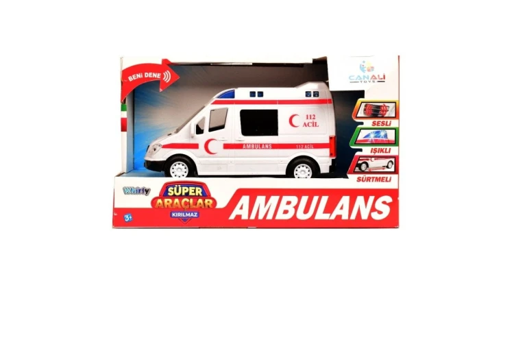 Sesli Kırılmaz Oyuncak Ambulans - görsel 2